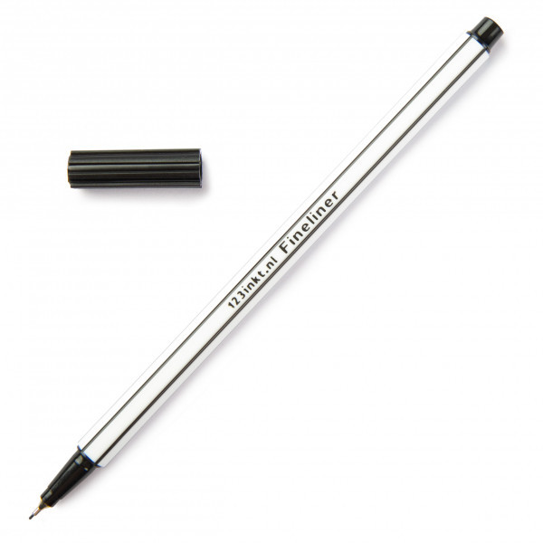 Offre : 10x 123encre stylo-feutre - noir 300432 - 2