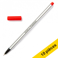 123inkt Offre : 10x 123encre stylo-feutre pointe fine - rouge  300433