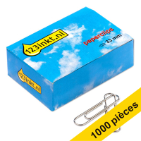 123inkt Offre : 10x 123encre trombones arrondis 33 mm (100 pièces)  300648