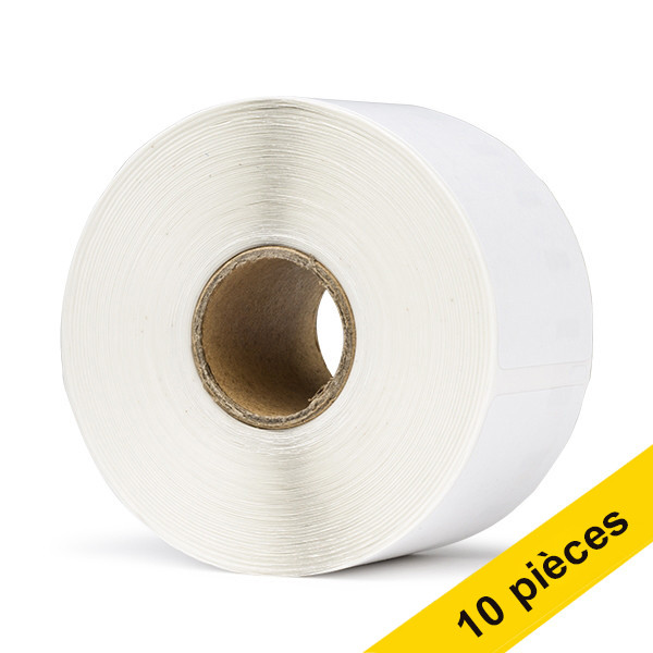 123inkt Offre : 10x 23encre LW650XL PRO S0722560 / 11356 badge nominatif amovible - blanc  650825 - 1