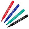 Offre : 123encre jeu de marqueurs pour chevalet (ogive 1 - 3 mm) - noir/rouge/bleu/vert 390565 - 1