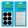 123inkt Offre : 123encre patins adhésifs ronds 28 mm (24 pièces) - noir/blanc  301030