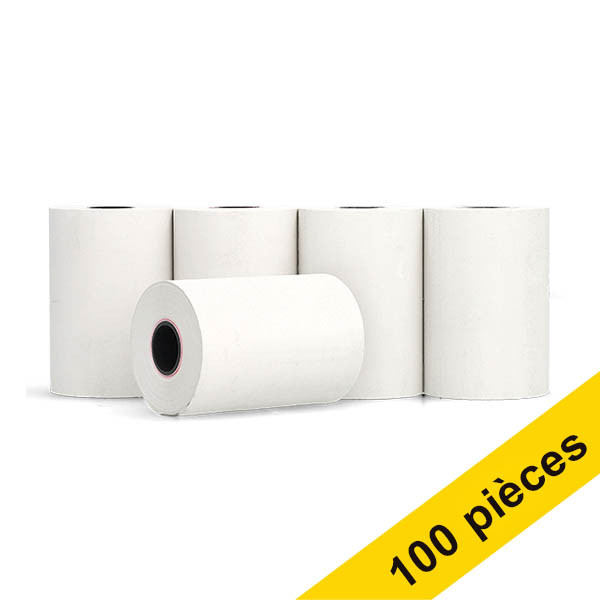 Offre : 123encre rouleau de caisse enregistreuse 57x40x12 thermo 48 grammes (100 pièces) - blanc 303625 - 1