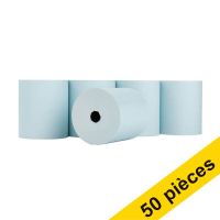 Offre : 123encre rouleau de caisse enregistreuse 80x80x12 mm thermo (50 pièces) - bleu 302704