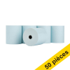 Offre : 123encre rouleau de caisse enregistreuse 80x80x12 mm thermo (50 pièces) - bleu