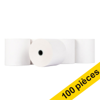 Offre : 123encre rouleau de caisse enregistreuse 80x80x12 thermo (100 pièces) - blanc 300333
