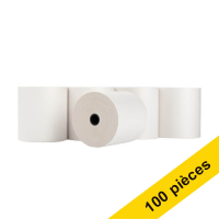 Offre : 123encre rouleau de caisse enregistreuse duplicata 76x70x12 mm (100 pièces) - blanc/jaune 302721