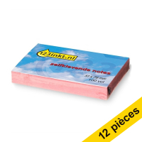 123inkt Offre : 12x 123encre notes autocollantes 51 x 76 mm - rose  300239