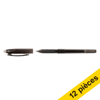 123inkt Offre : 12x 123encre stylo à bille effaçable - noir  301094