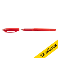 123inkt Offre : 12x 123encre stylo à bille effaçable - rouge  301095