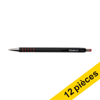 Offre : 12x 123encre stylo à bille ultra smooth (1 mm) - rouge