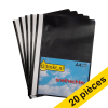 Offre : 20x 123encre chemise à lamelle A4 (5 pièces) - noir