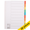 Offre : 20x 123encre intercalaires en carton A4 avec 10 onglets (23 trous) - coloré