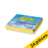 Offre : 24x 123encre Z-notes autocollantes 76 x 76 mm - jaune 302836