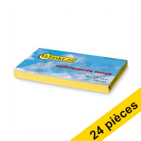 Offre : 24x 123encre notes autocollantes 76 x 127 mm - jaune 302897