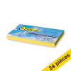 Offre : 24x 123encre notes repositionnables 76 x 127 mm - jaune