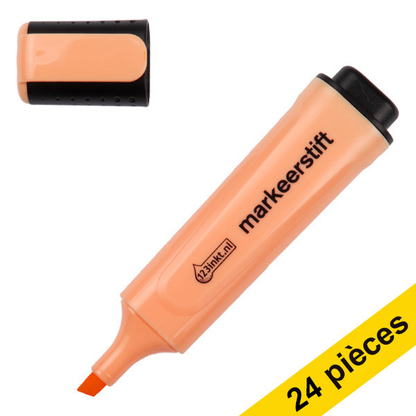 123inkt Offre : 24x 123encre surligneur - orange pastel  301363 - 1