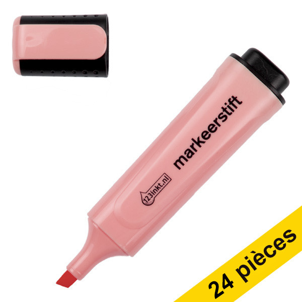 123inkt Offre : 24x 123encre surligneur - rose pastel  301361 - 1