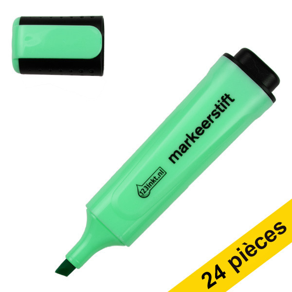 Offre : 24x 123encre surligneur - vert pastel 301360 - 1