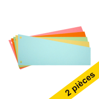 123inkt Offre : 2x 123encre bande de séparation trapèze 240 x 105 / 60 mm (500 pièces) - assortiment  302404