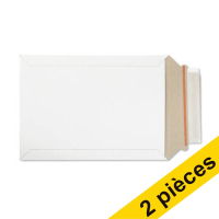 Offre : 2x 123encre enveloppe pochette en carton 176 x 250 mm (100 pièces) - blanc 302843