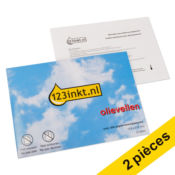 123inkt Offre : 2x 123encre feuilles lubrifiantes (12 pièces) 2101949C 301000 - 1