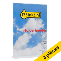 123inkt Offre : 2x 123encre porte-brochures avec pied en T A4  300960
