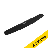 Offre : 2x 123encre repose-poignet pour clavier en mousse à mémoire - noir 302865
