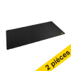 Offre : 2x 123encre sous-main 80 x 40 cm silicone - noir 302875 - 1