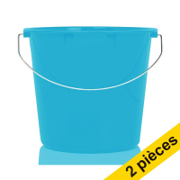 Offre : 2x Seau ménager 10 litres - bleu