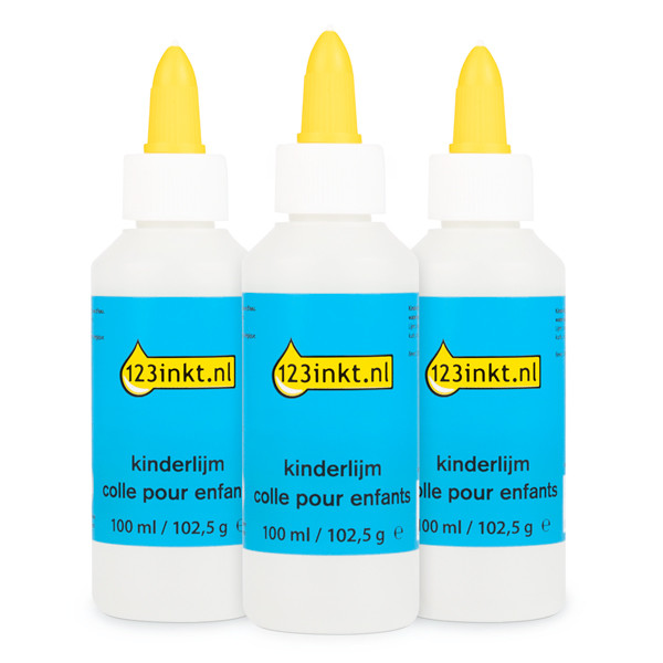 123inkt Offre : 3 x 123encre flacons de colle pour enfants (100 ml)  301065 - 1