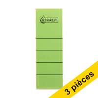 Offre : 3x 123encre étiquettes de dos autocollantes larges 61 x 191 mm (10 pièces) - vert
