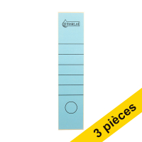 Offre : 3x 123encre étiquettes de dos autocollantes larges 61 x 285 mm (10 pièces) - bleu