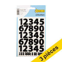 Offre : 3x 123encre étiquettes numérotées 0-9 grand format - noir