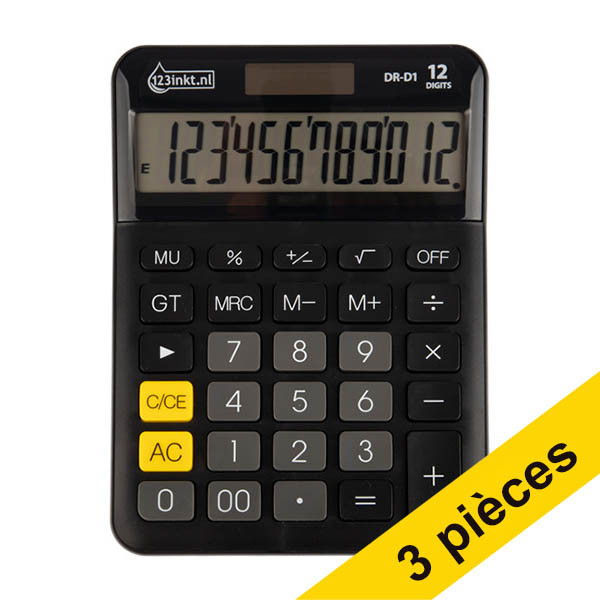 Offre : 3x 123encre DR-D1 calculatrice de bureau 340023 - 1