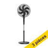 Offre : 3x 123encre F602 ventilateur sur pied avec télécommande - noir 303407 - 1