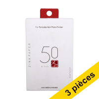 123inkt Offre : 3x 123encre ZINK papier photo autocollant 5 x 7,6 cm (50 feuilles)  302226