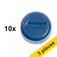 Offre : 3x 123encre aimants 15 mm (10 pièces) - bleu