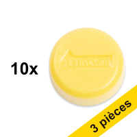 Offre : 3x 123encre aimants 15 mm (10 pièces) - jaune