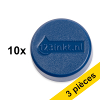 Offre : 3x 123encre aimants 30 mm (10 pièces) - bleu