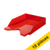 Offre : 3x 123encre bac à courrier - rouge (6 pièces) 302439 - 1