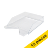 Offre : 3x 123encre bac à courrier (6 pièces) - transparent 390541 - 1