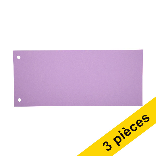 123inkt Offre : 3x 123encre bande de séparation 105 x 240 mm (100 pièces) - violet  302379 - 1