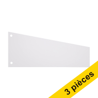 Offre : 3x 123encre bande de séparation trapèze 240 x 105 mm / 60 mm (100 pièces) - blanc