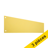Offre : 3x 123encre bande de séparation trapèze 240 x 105 mm / 60 mm (100 pièces) - jaune