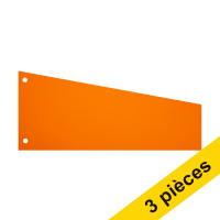 Offre : 3x 123encre bande de séparation trapèze 240 x 105 mm / 60 mm (100 pièces) - orange