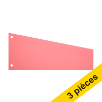 Offre : 3x 123encre bande de séparation trapèze 240 x 105 mm / 60 mm (100 pièces) - rose