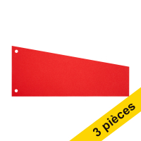 Offre : 3x 123encre bande de séparation trapèze 240 x 105 mm / 60 mm (100 pièces) - rouge