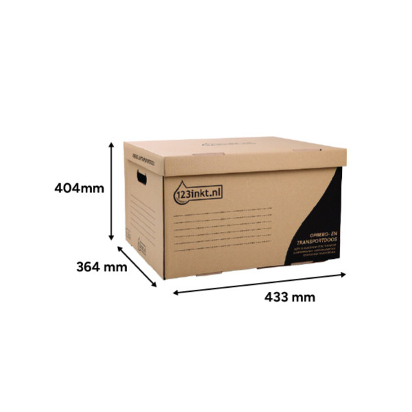 Offre : 3x 123encre boîte de stockage et de transport A4/folio 433 x 364 x 263 mm (10 pièces) 302070 - 2