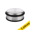 Offre : 3x 123encre butoir de porte 1 kg chrome/noir - modèle bas 247490 - 1